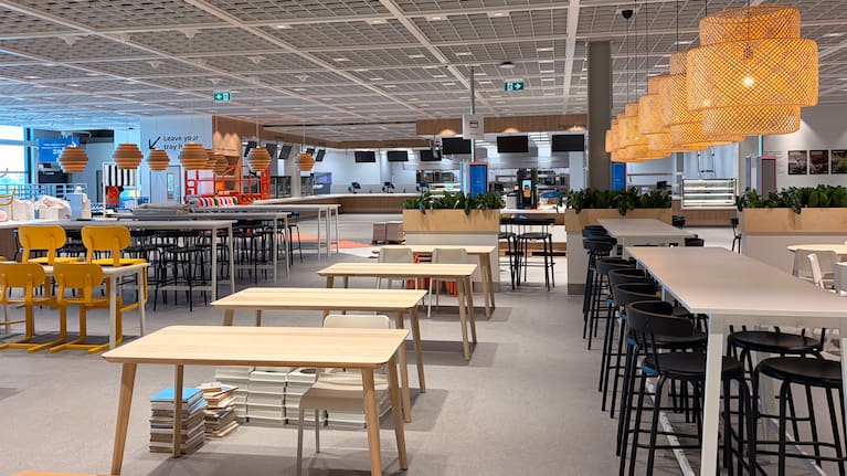 A glimpse of the IKEA Sylvia Park restaurant ahead of opening.