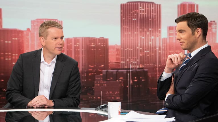 Jack Tame interviews Chris Hipkins, February 2024.