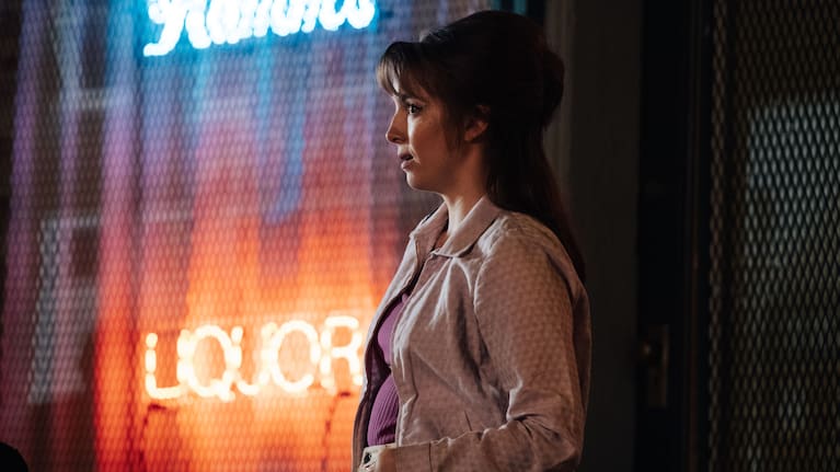 Jodie Comer stars as Kathy in director Jeff Nichols’ The Bikeriders.