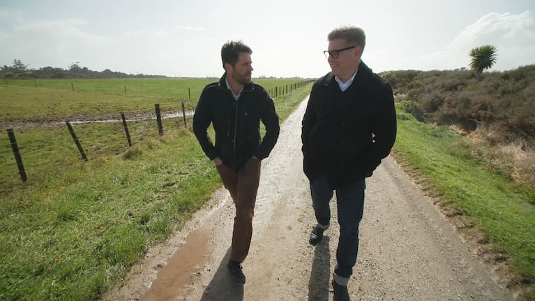 John Campbell with West Coast regional director Paul Zaanen.