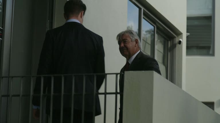 Justice Graham Lang at Philip Polkinghorne and Pauline Hanna's Remuera home.