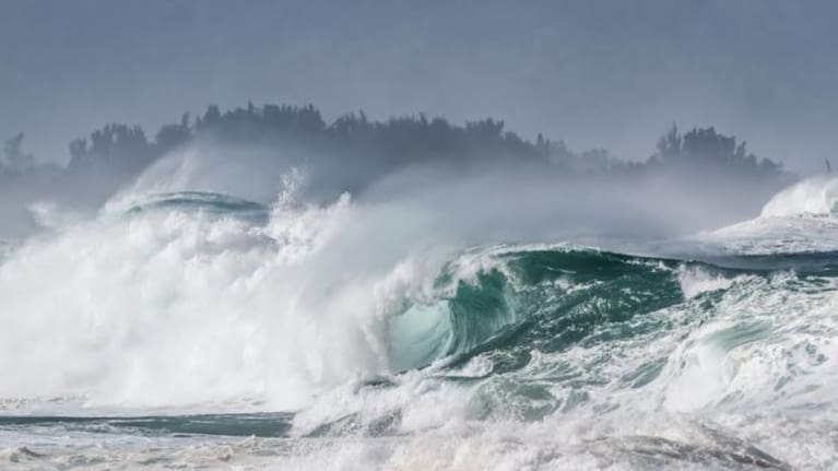 Large surf at beach (file picture).