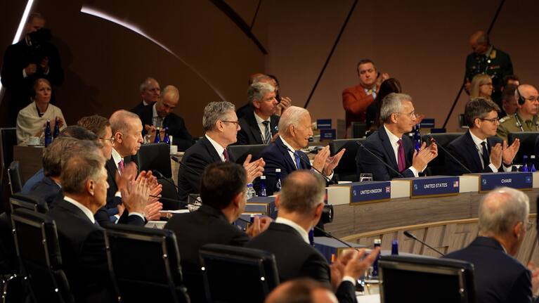 Later in the evening, all eyes will be on Biden as he closes out the summit of 32 NATO leaders in Washington with a news conference.