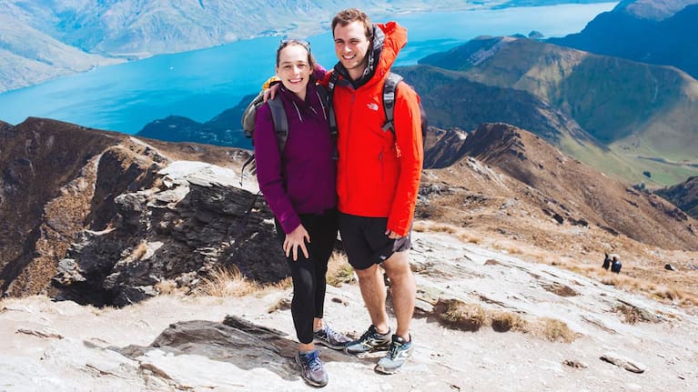 Lauren Bell and her Australian husband Gerry.