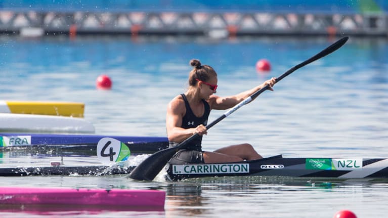 Lisa Carrington in action in Rio.