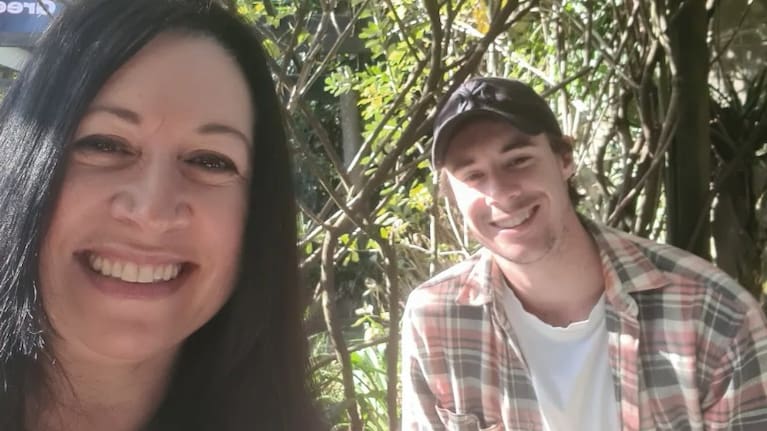 Lisa Hawkeswood and her son Jack on mother's day in 2023.