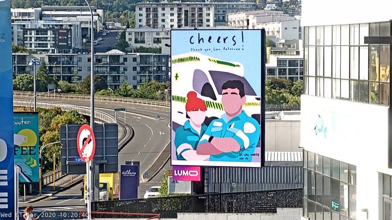 Lumo billboard, Grey Lynn