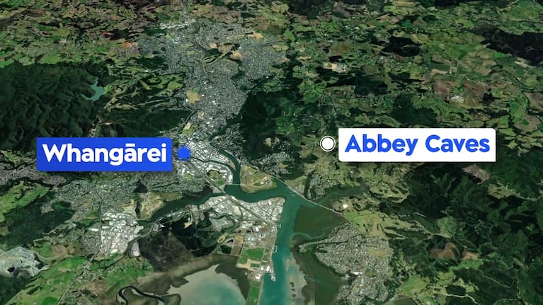 Map of Abbey Caves location.
