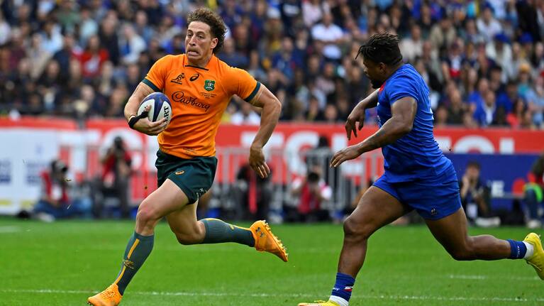 Wallabies wing Mark Nawaqanitawase - a danger man against France.