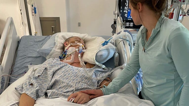 Mary was constantly surrounded by her family during her recovery.
