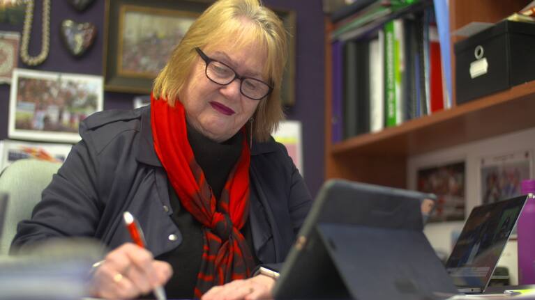 May Road School Principal Lynda Stuart.