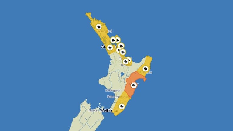 MetService has issued a number of severe weather watches, as well as a warning.
