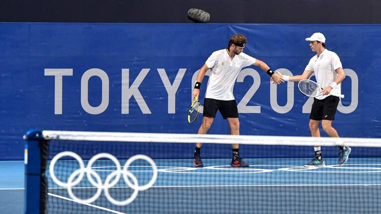 Michael Venus & Marcus Daniell, New Zealand win their first round doubles match