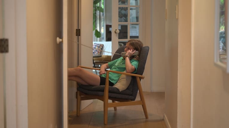 12-year-old Molly Haycock doesn't have a smart phone yet but she's loves chatting to friends on the phone.