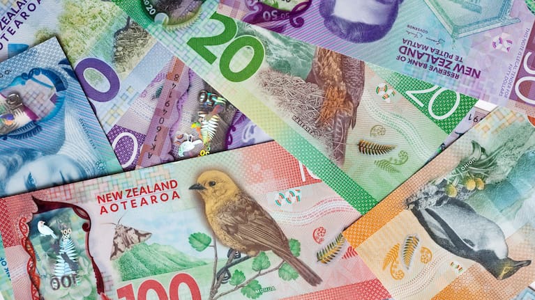 New Zealand bank notes (file picture).