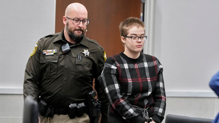 Morgan Geyser appears in a Waukesha County courtroom.