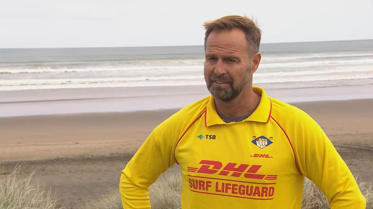 Muriwai Beach head lifeguard Glenn Gowthorpe.