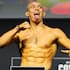 Navajo Stirling at UFC Fight Night weigh-in.