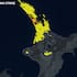 NIWA said more than 5000 lightning strikes were observed over the upper North Island & adjacent waters from 12am to 7am Monday.