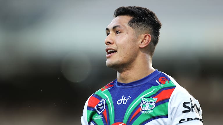 Roger Tuivasa-Sheck with the Warriors in July 2021.