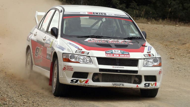 NZ Driver Mark Tapper during SS8 of the Propecia Rally Of New Zealand, Millbrook, Northland, New Zealand, Friday 8th April 2005.