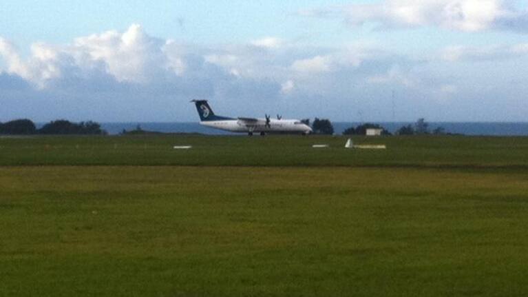 NZ8843 stuck at New Plymouth airport.