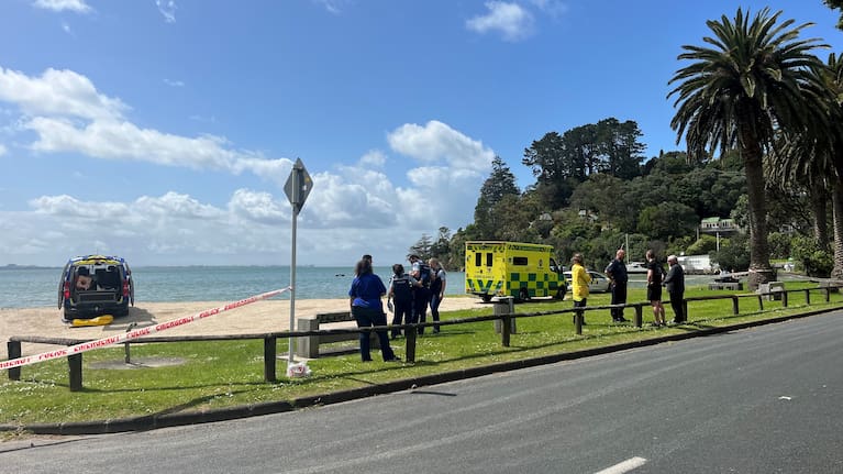 One person has died following a "water incident" at Laingholm Beach in Titirangi, West Auckland, this morning.