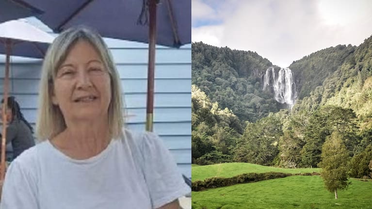 Pauline Grey, 67, was reported missing at Wairere Falls last night.