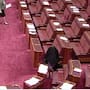 Pauline Hanson wears a burqa in the Senate