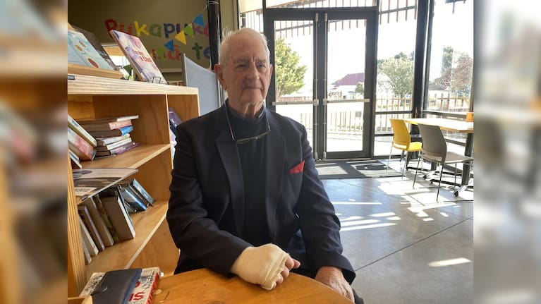 Perry Cameron was bitten by a dog in a Masterton supermarket car park.