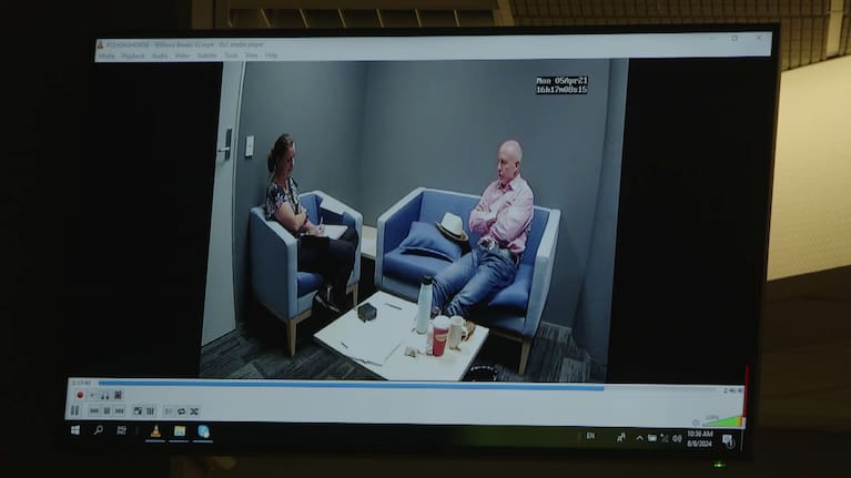 Philip Polkinghorne in a police interview on the day his wife was found dead.