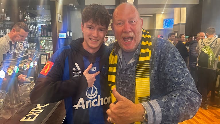 Phoenix and Auckland FC fans gather in the capital.