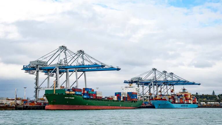 Auckland Port.