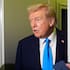 President Donald Trump speaks with reporters aboard Air Force One at Al Udeid Air Base in Doha, Qatar, Saturday, Oct. 25, 2025.