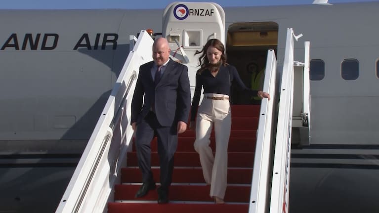 Prime Minister Christopher Luxon arrives in Malaysia.