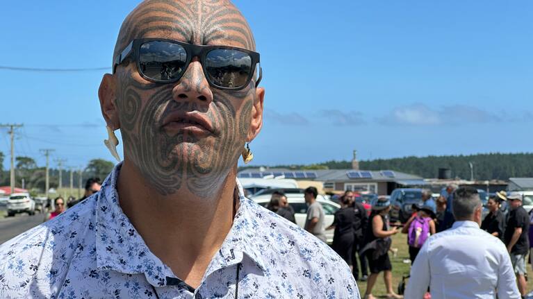 Rawiri Waititi at Rātana today.
