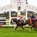 Rider Opie Bosson (8) riding Avantage (AUS) wins the Karaka Million 2YO, race 6 in 2018.