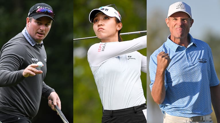 Ryan Fox, Lydia Ko and Steven Alker.
