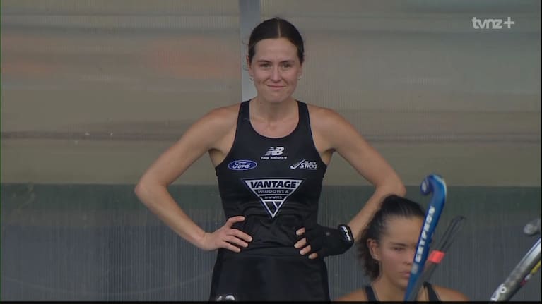 Sam Child after her final match for New Zealand