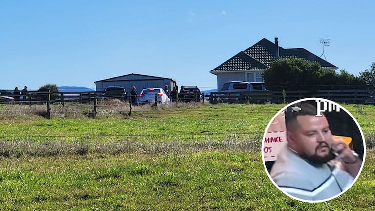 The scene near Taupo where Ponsonby shooting suspect Hone Kay-Selwyn was found dead.