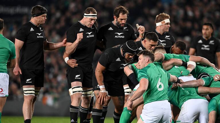 Sam Whitelock's concussion may mean Scott Barrett, left, starts alongside Brodie Retallick in the second row for the second Test.