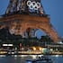 The Seine River and Eiffel Tower pictured during the Olympics opening ceremony.