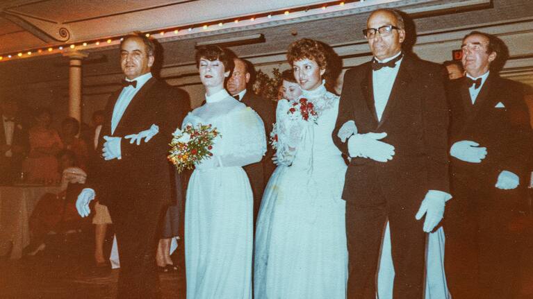 Sharon Stephenson with her dad.