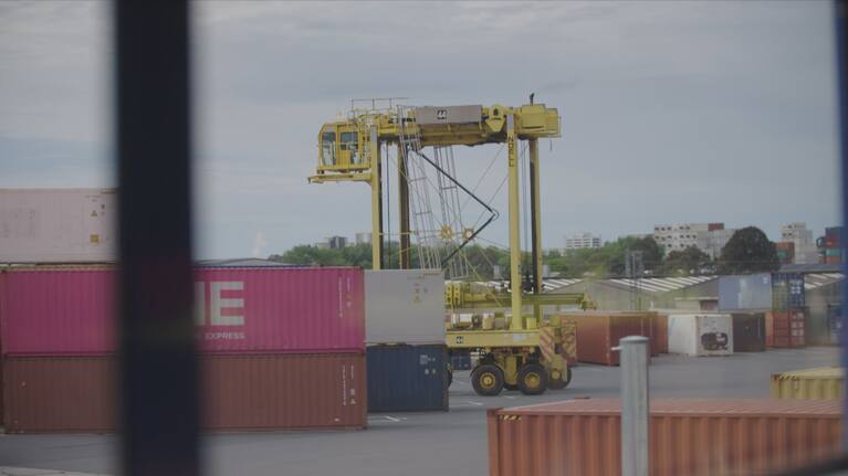 Shipping containers (file image).