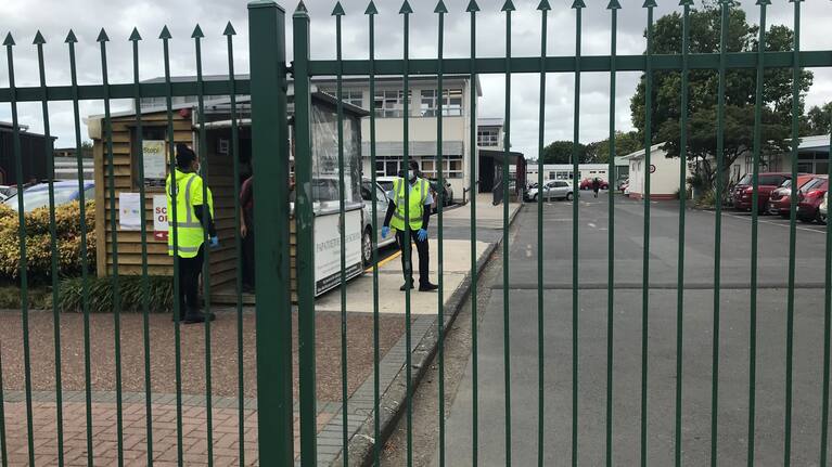 Shut gates at Papatoetoe High School after another student tests positive for Covid-19.