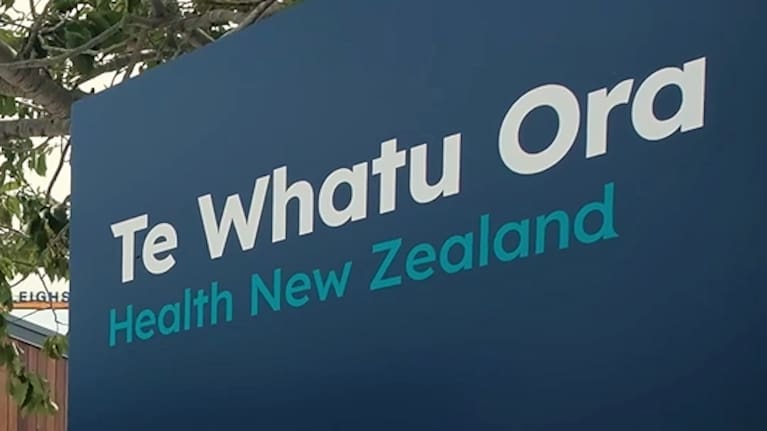 Sign with Te Whatu Ora logo (file image).