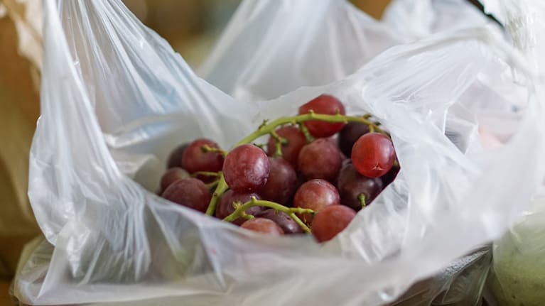 Single use plastic bags (file picture).