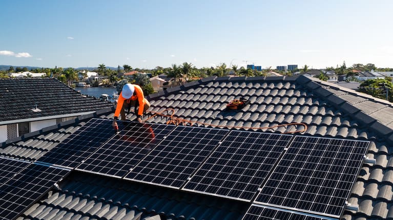 Solar panel installation.