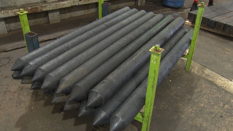 Some of the fences the recycled car bumpers and made into.