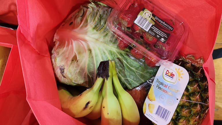 Some of the perishable items each family can choose to pick up.